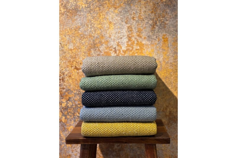 Garnteppe Line - 130x190 cm, Marineblå - Tekstiler - Tepper & Matter - Moderne tepper - Bomullstepper