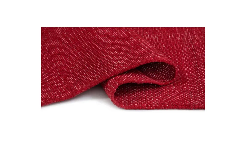 Garnteppe Line - 130x190 cm, Rød - Tekstiler - Tepper & Matter - Moderne tepper - Bomullstepper