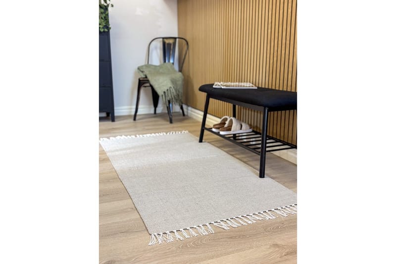 Garnteppe Line - 75x220 cm, Greige - Tekstiler - Tepper & Matter - Moderne tepper - Bomullstepper
