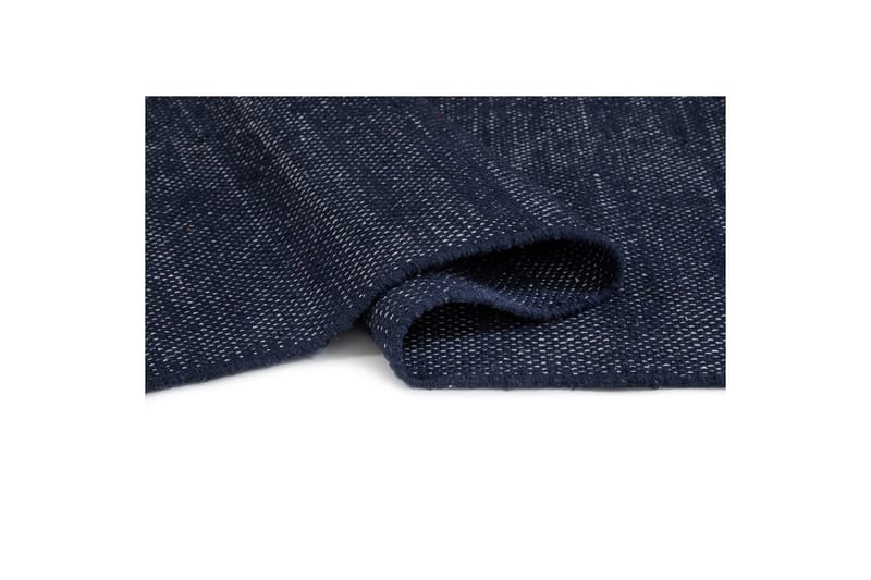 Garnteppe Line - 75x220 cm, Marineblå - Tekstiler - Tepper & Matter - Moderne tepper - Bomullstepper