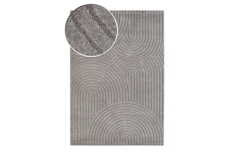 Genova Zen Wiltonmatte 160x230 cm - Grå - Tekstiler - Tepper & Matter - Moderne tepper - Wiltontepper