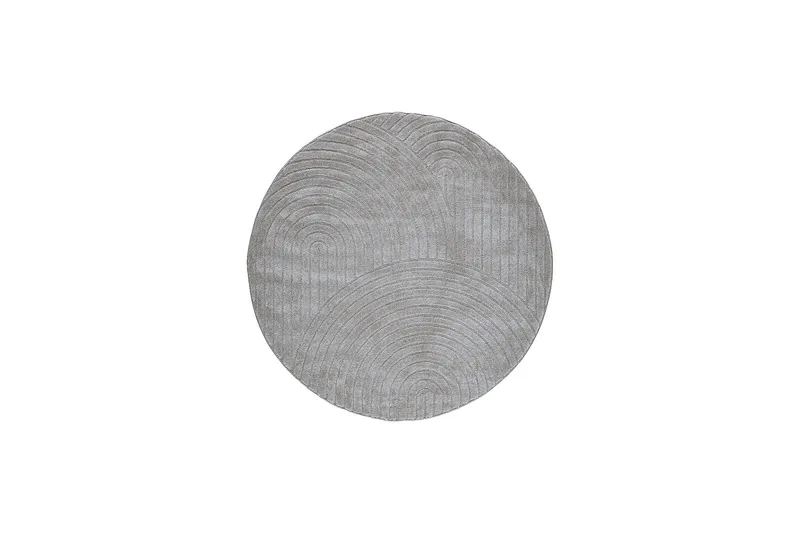 Genova Zen Wiltonteppe 240x240 cm Rund, Grå