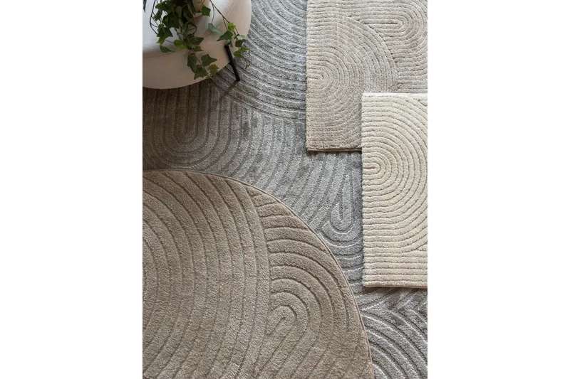 Genova Zen Wiltonteppe 280x380 cm Rektangulær - Grå - Tekstiler - Tepper & Matter - Moderne tepper - Wiltontepper