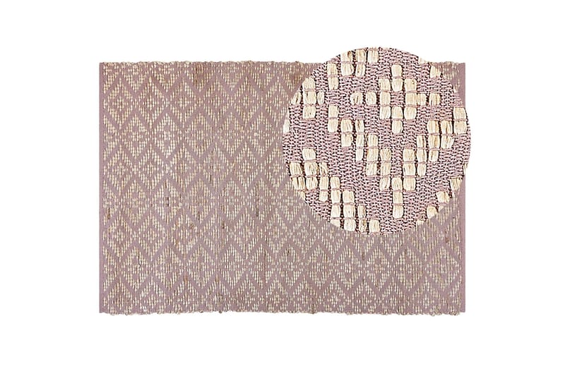 Gerze Bomullsteppe 160x230 cm - Rosa - Tekstiler - Tepper & Matter - Moderne tepper - Bomullstepper