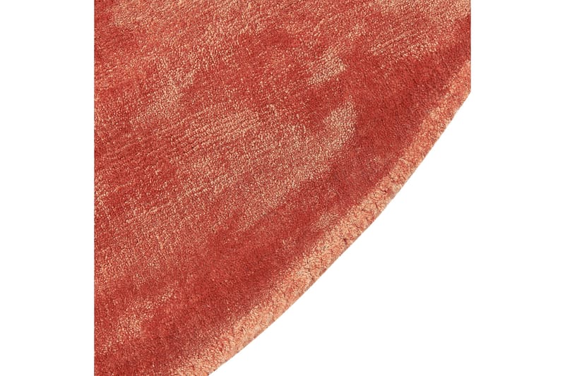GesiIi Ryeteppe 140 cm Rund - Oransje - Tekstiler - Tepper & Matter - Moderne tepper - Ryeteppe