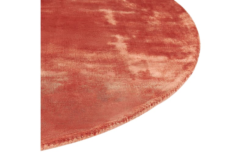 GesiIi Ryeteppe 140 cm Rund - Oransje - Tekstiler - Tepper & Matter - Moderne tepper - Ryeteppe