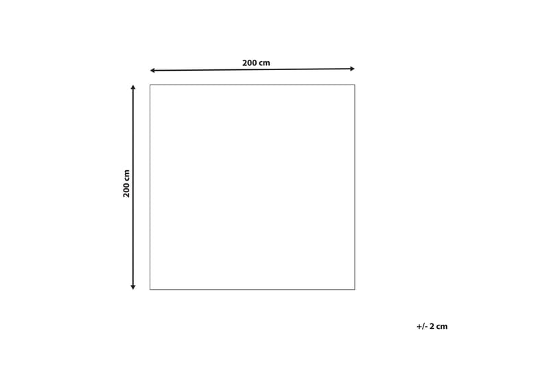 Gevas Ullteppe 200x200 cm Kvadratisk - Blå - Tekstiler - Tepper & Matter - Moderne tepper - Ullteppe