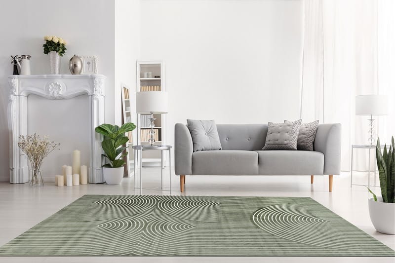 Granada Viskoseteppe 160x230 cm - Smaragdgrønn - Tekstiler - Tepper & Matter - Moderne tepper - Viskosematter