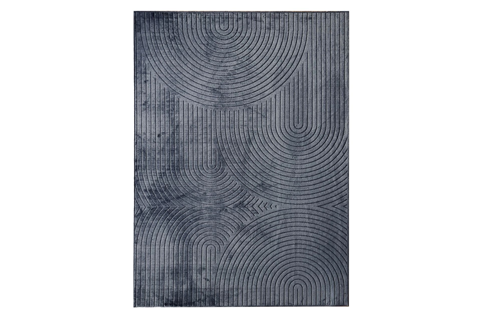 Granada Viskoseteppe 240x340 cm Rektangulær - Kull - Tekstiler - Tepper & Matter - Moderne tepper - Viskosematter