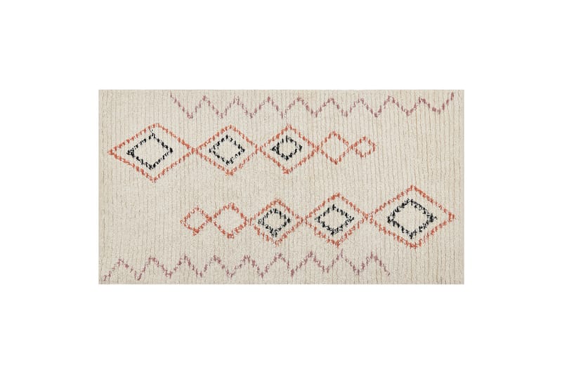 Guwahati Bomullsteppe 80x150 cm - Beige - Tekstiler - Tepper & Matter - Moderne tepper - Bomullstepper