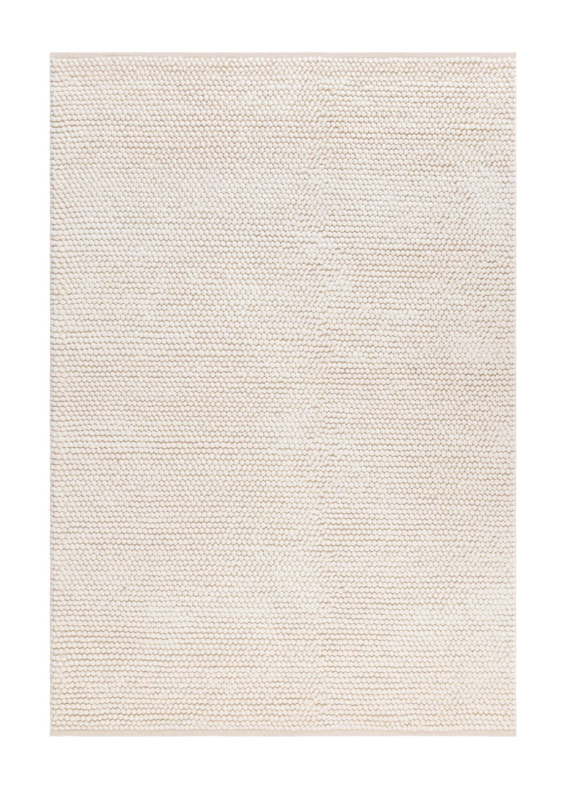 Håndvevd teppe KM Home Bubble 140x200 cm Creme - Krem