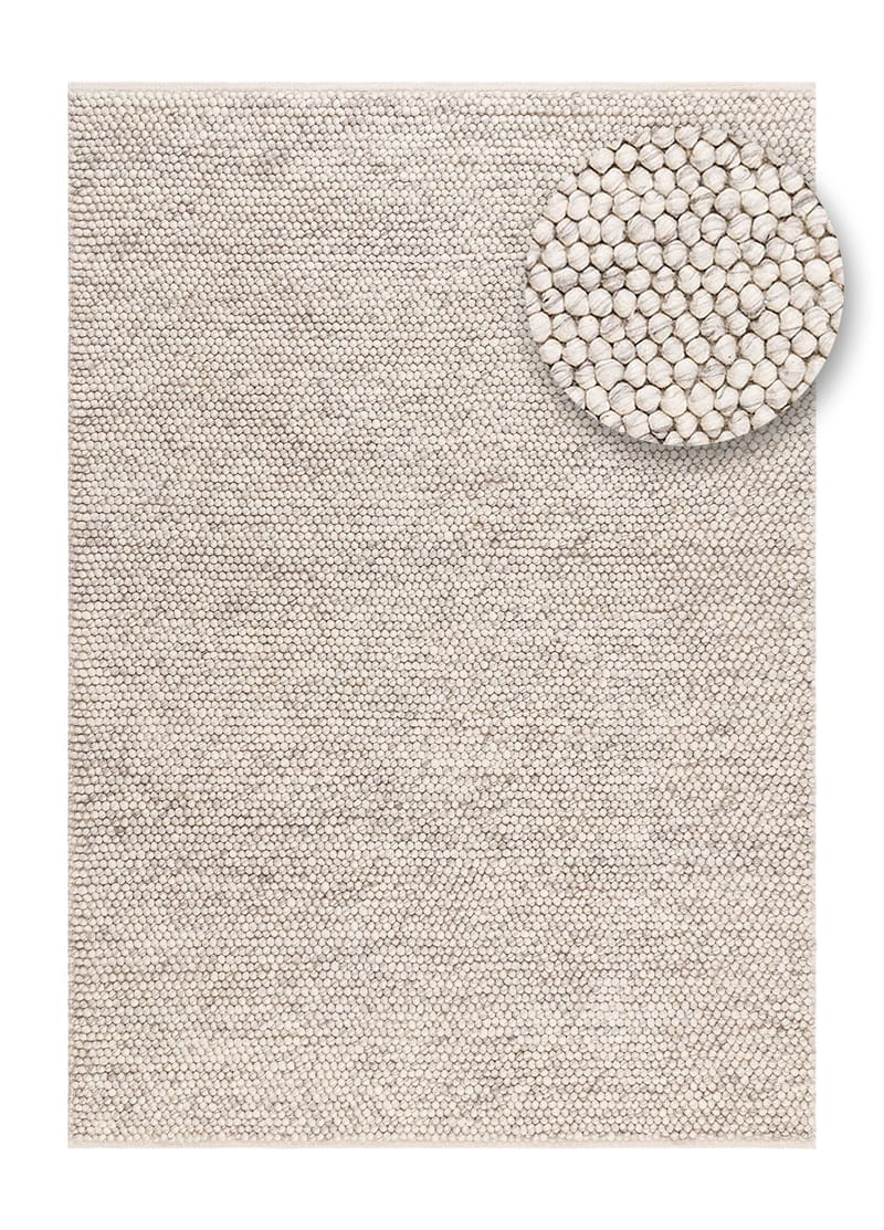 Håndvevd teppe KM Home Bubble 240x340 cm IvoryMelange - IvoryMelange - Tekstiler - Tepper & Matter - Moderne tepper - Ullteppe