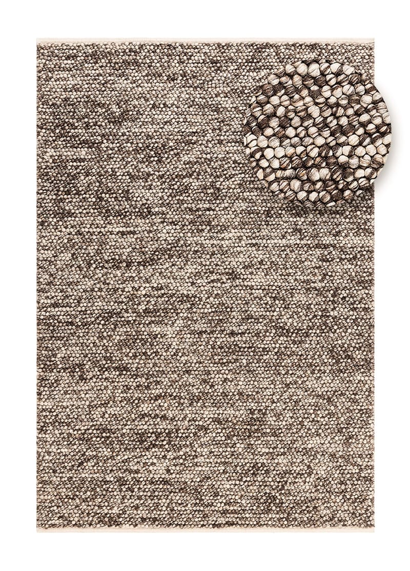 Håndvevd teppe KM Home Bubble 240x340 cm Sjokolade Melange - Sjokolade melange - Tekstiler - Tepper & Matter - Moderne tepper - Ullteppe