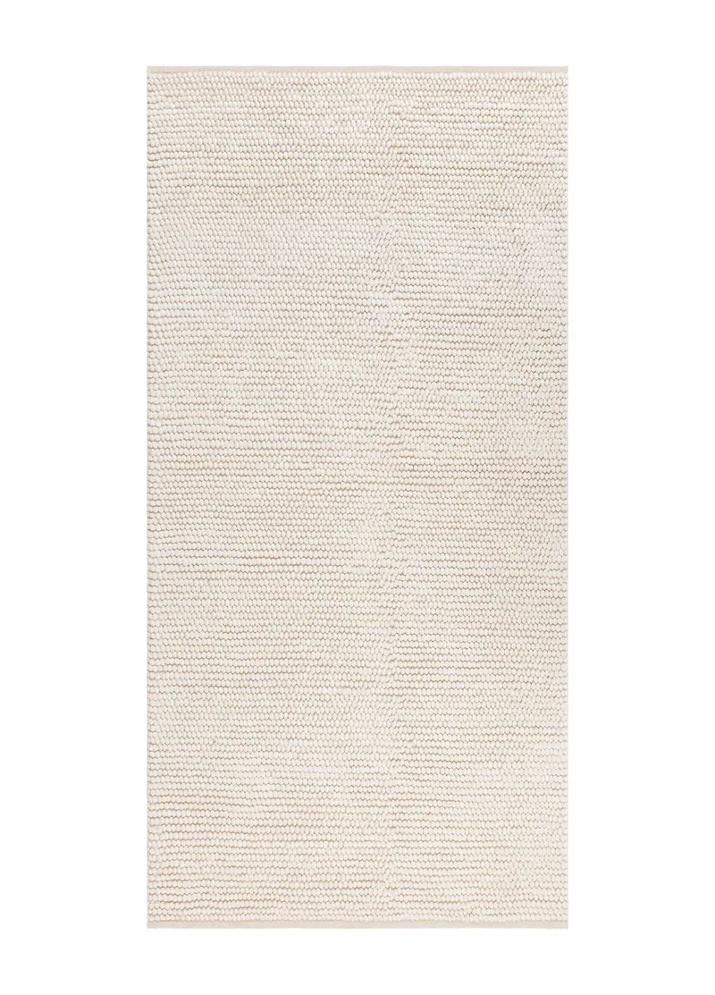 Håndvevd teppe KM Home Bubble 75x230 cm Creme, Creme