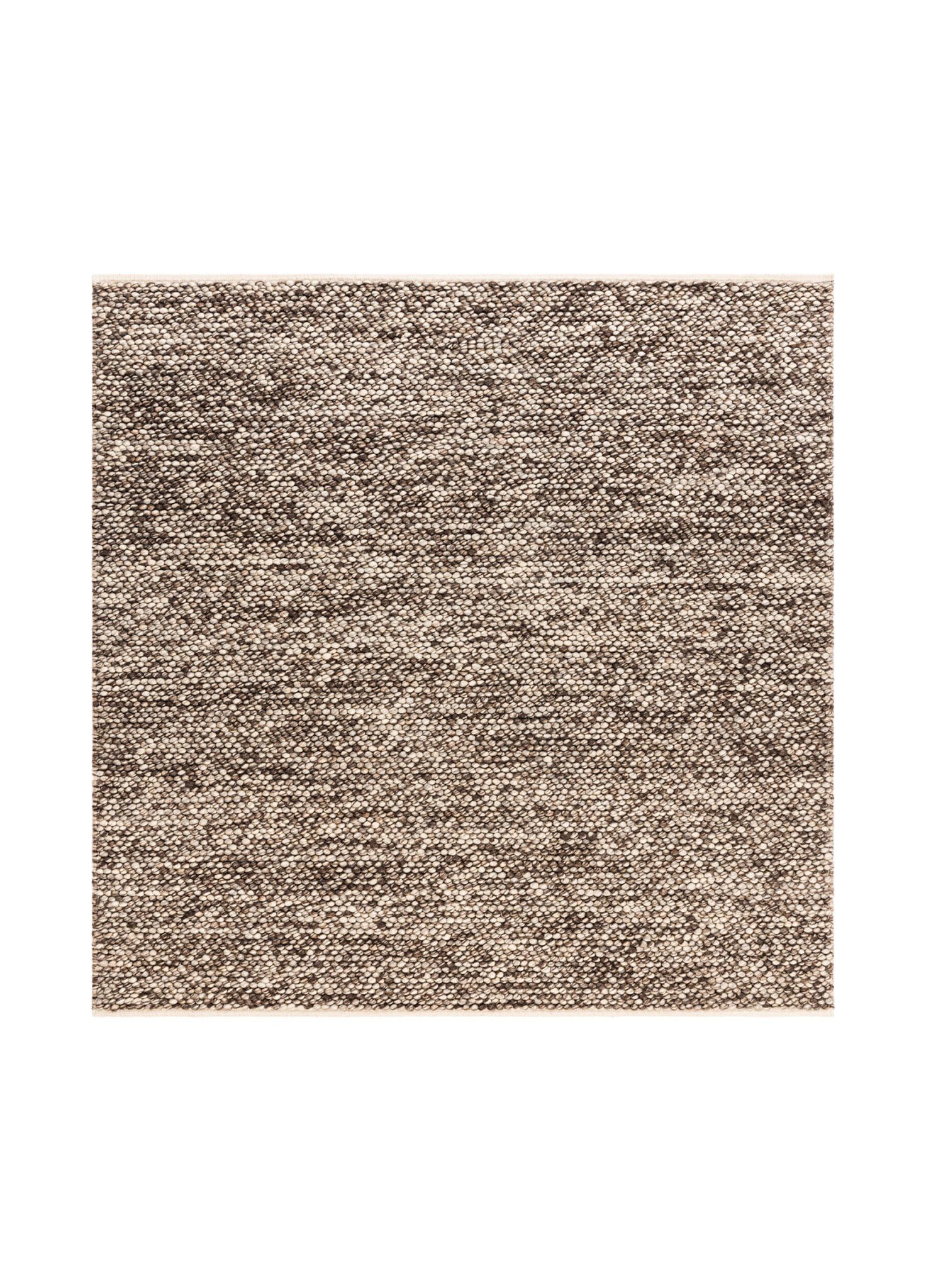 Håndvevd teppe KM Home Bubble kvadrat 240x240 cm Sjokolade Melange - Sjokolade melert