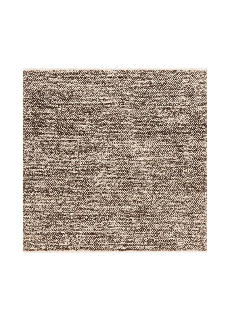 Håndvevd teppe KM Home Bubble kvadrat 240x240 cm Sjokolade Melange, Sjokolade melert