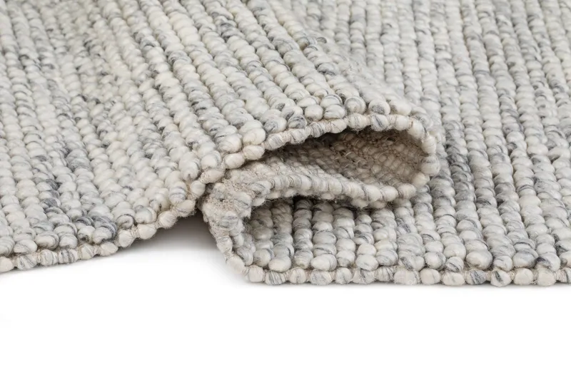 Håndvevd teppe KM Home Bubble kvadrat 300x300 cm Grå Melange - Grå Melange - Tekstiler - Tepper & Matter - Moderne tepper - Ullteppe