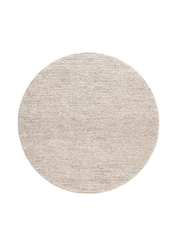 Håndvevd teppe KM Home Bubble rund 120x120 cm IvoryMelange