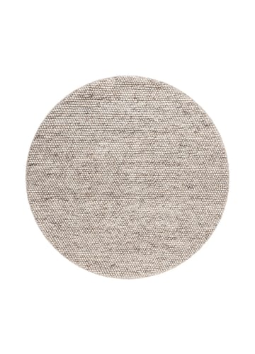 Håndvevd teppe KM Home Bubble rund 120x120 cm Lin