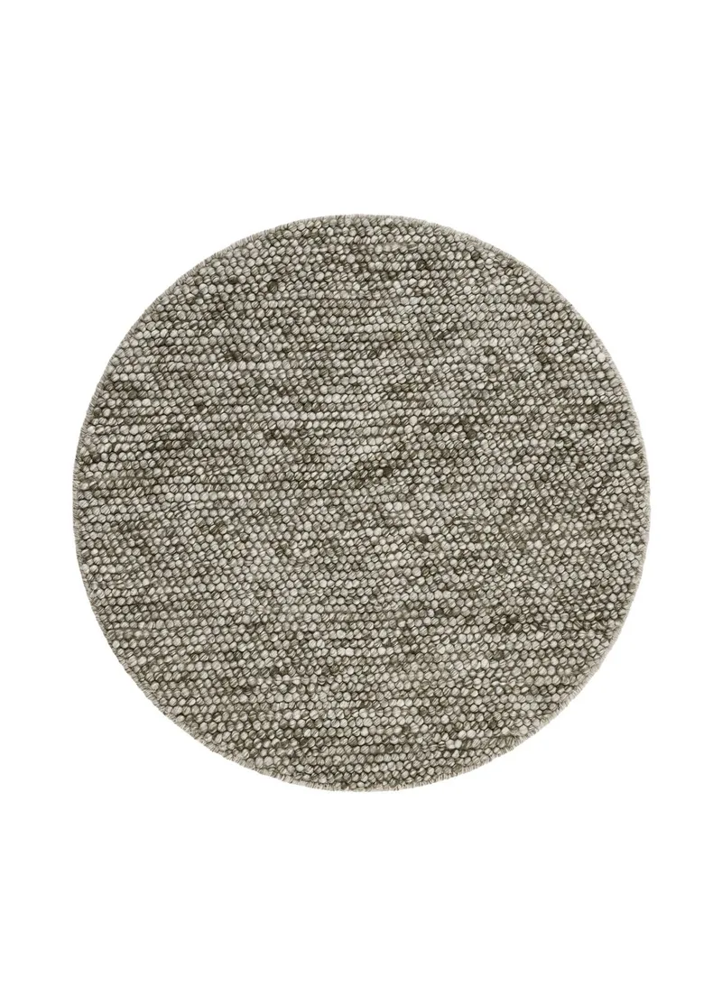 Håndvevd teppe KM Home Bubble rund 160x160 cm Olivengrønn, Olivengrønn