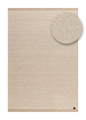 Håndvevd teppe KM Home Sandhamn 140x200 cm Natur - Natur - Tekstiler - Tepper & Matter - Moderne tepper - Ullteppe