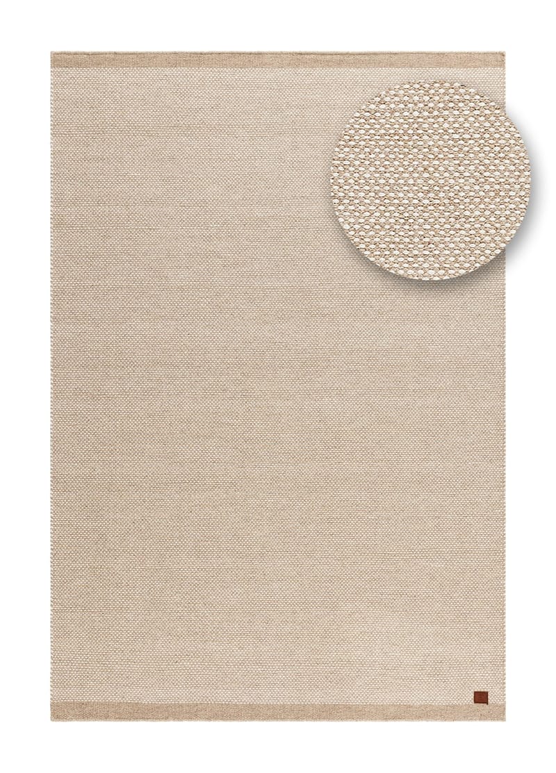 Håndvevd teppe KM Home Sandhamn 140x200 cm Natur - Natur - Tekstiler - Tepper & Matter - Moderne tepper - Ullteppe