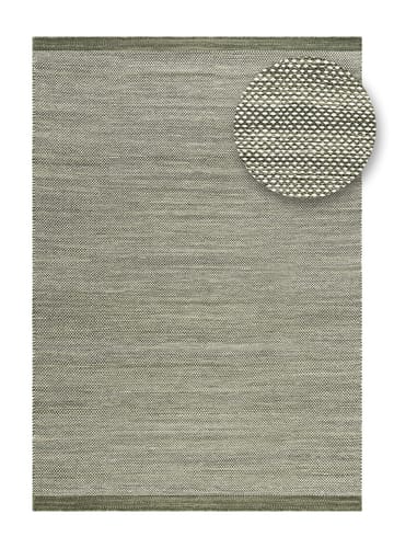 Håndvevd teppe KM Home Sandhamn 160x230 cm Grønn - Grønn - Tekstiler - Tepper & Matter - Moderne tepper - Ullteppe