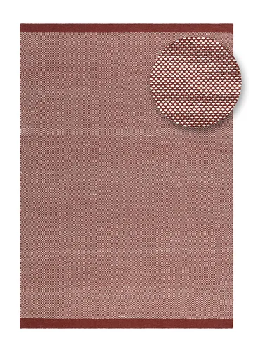 Håndvevd teppe KM Home Sandhamn 200x300 cm Marsala - Marsala - Tekstiler - Tepper & Matter - Moderne tepper - Ullteppe