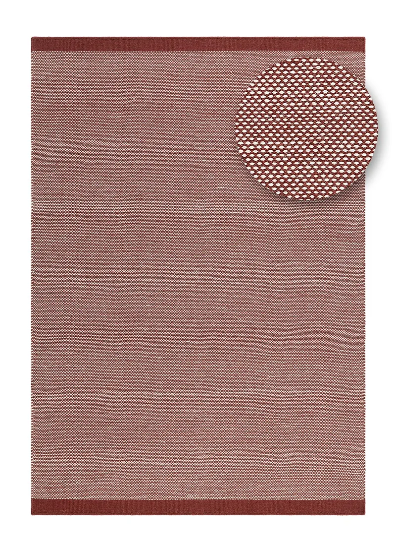 Håndvevd teppe KM Home Sandhamn 200x300 cm Marsala - Marsala - Tekstiler - Tepper & Matter - Moderne tepper - Ullteppe