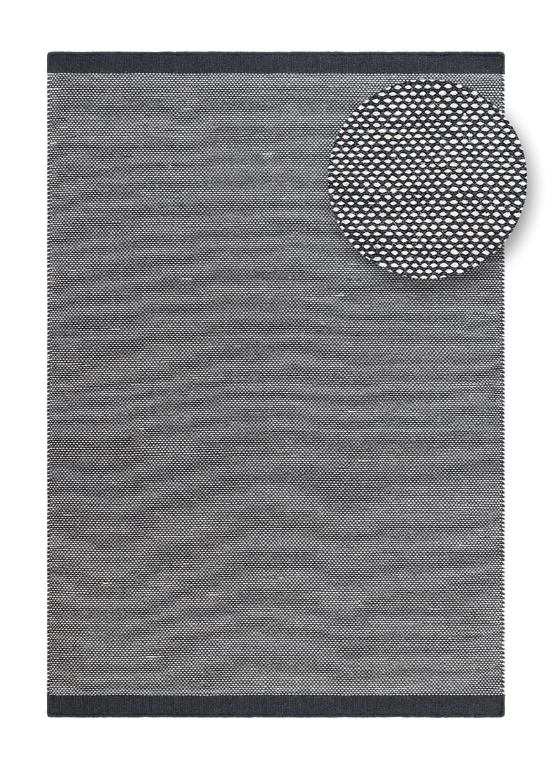 Håndvevd teppe KM Home Sandhamn 240x340 cm Indigoblå - Indigoblå - Tekstiler - Tepper & Matter - Moderne tepper - Ullteppe