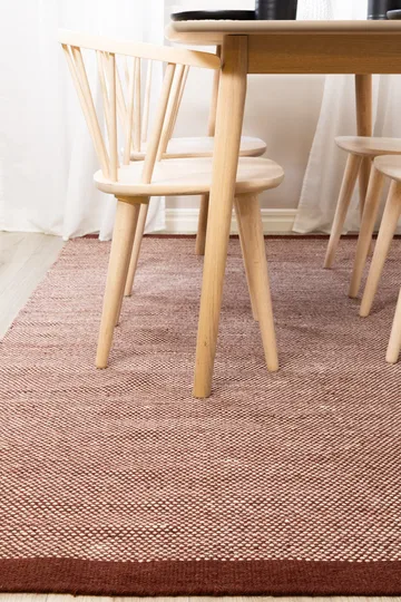 Håndvevd teppe KM Home Sandhamn 240x340 cm Marsala - Marsala - Tekstiler - Tepper & Matter - Moderne tepper - Ullteppe