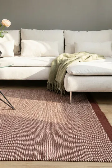 Håndvevd teppe KM Home Sandhamn 240x340 cm Marsala - Marsala - Tekstiler - Tepper & Matter - Moderne tepper - Ullteppe