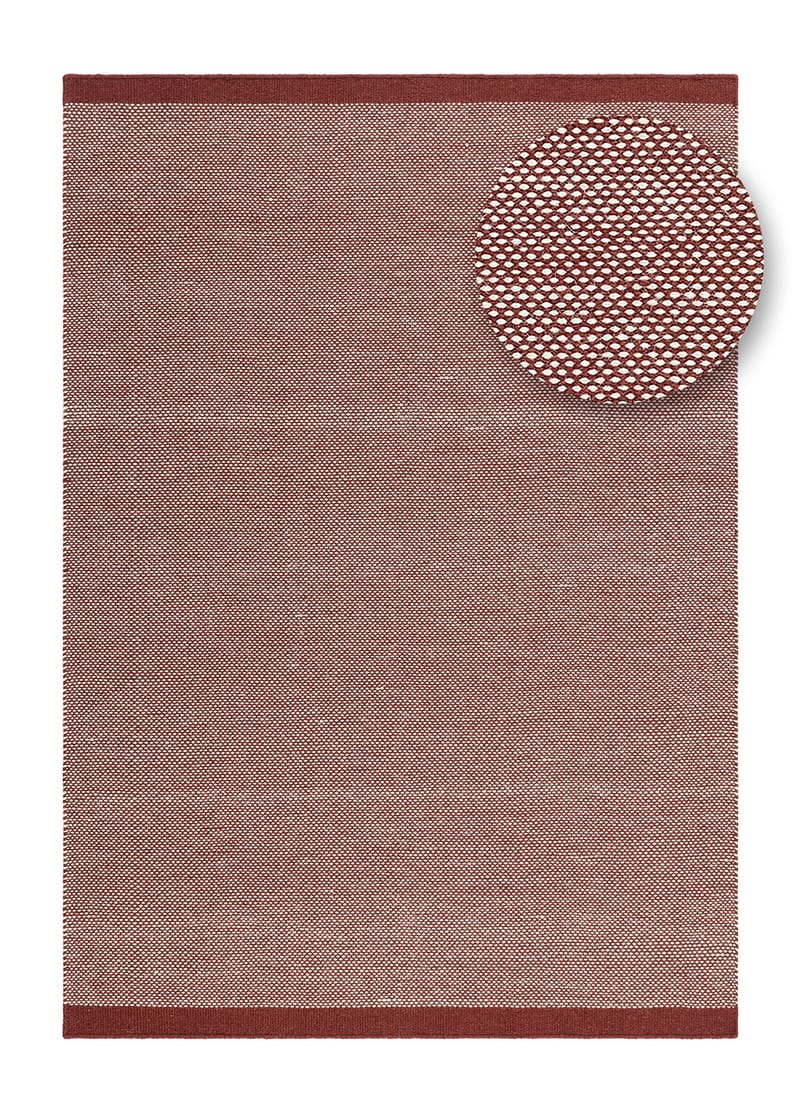 Håndvevd teppe KM Home Sandhamn 240x340 cm Marsala - Marsala - Tekstiler - Tepper & Matter - Moderne tepper - Ullteppe
