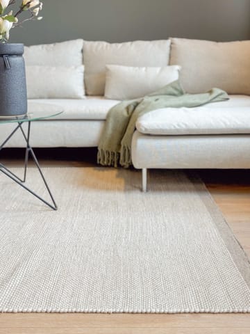 Håndvevd teppe KM Home Sandhamn 250x250 cm Sølv - Sølv - Tekstiler - Tepper & Matter - Moderne tepper - Ullteppe