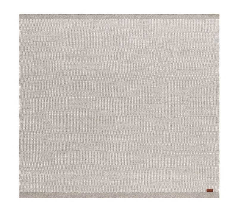 Håndvevd teppe KM Home Sandhamn 250x250 cm Sølv, Sølv