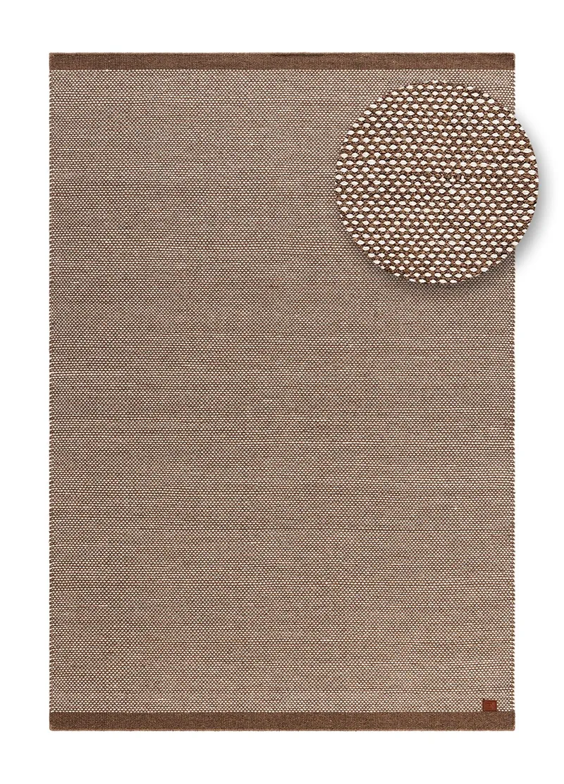 Håndvevd teppe KM Home Sandhamn 300x400 cm Mørk Lin - Mørk Lin - Tekstiler - Tepper & Matter - Moderne tepper - Ullteppe