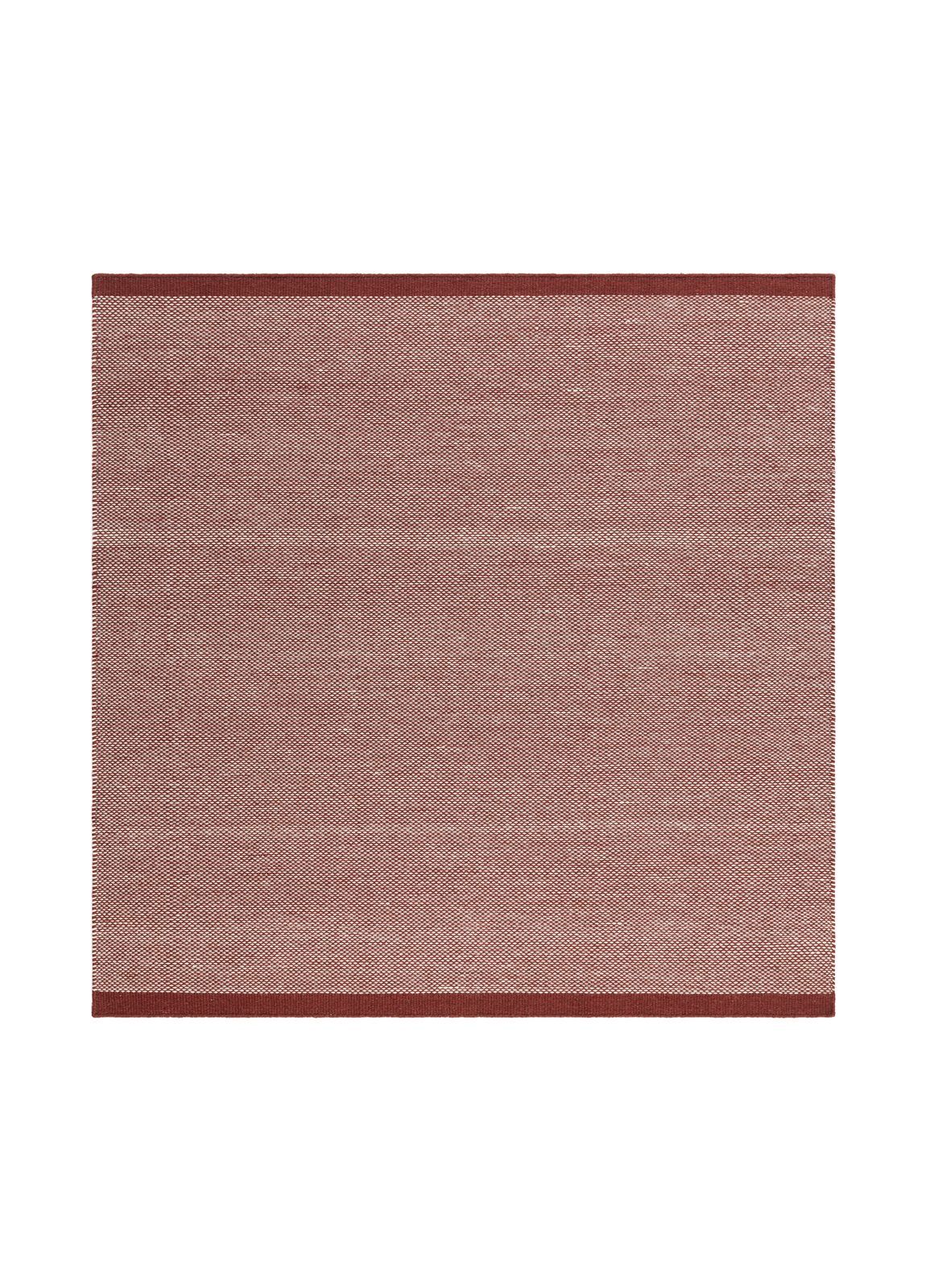 Håndvevd teppe KM Home Sandhamn Kvadrat 200x200 cm Marsala - Marsala
