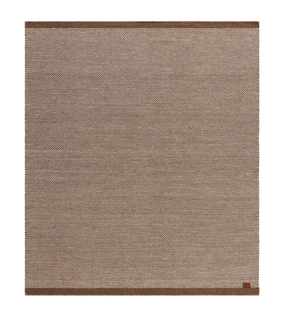 Håndvevd teppe KM Home Sandhamn Kvadrat 250x250 cm Mørk Lin - Mørk Lin