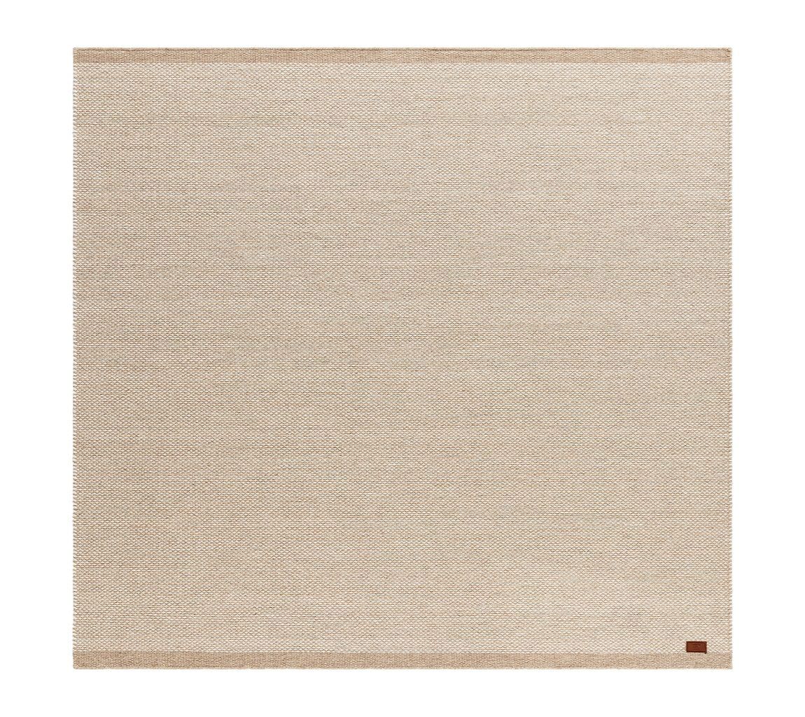 Håndvevd teppe KM Home Sandhamn Kvadrat 250x250 cm Natur - Natur