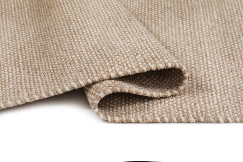 Håndvevd teppe KM Home Sandhamn Kvadrat 250x250 cm Natur - Natur - Tekstiler - Tepper & Matter - Moderne tepper - Ullteppe