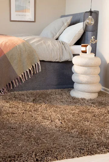 Håndvevd teppe KM Home Sorrento 160x230 Greige - Greige - Tekstiler - Tepper & Matter - Moderne tepper - Ryeteppe