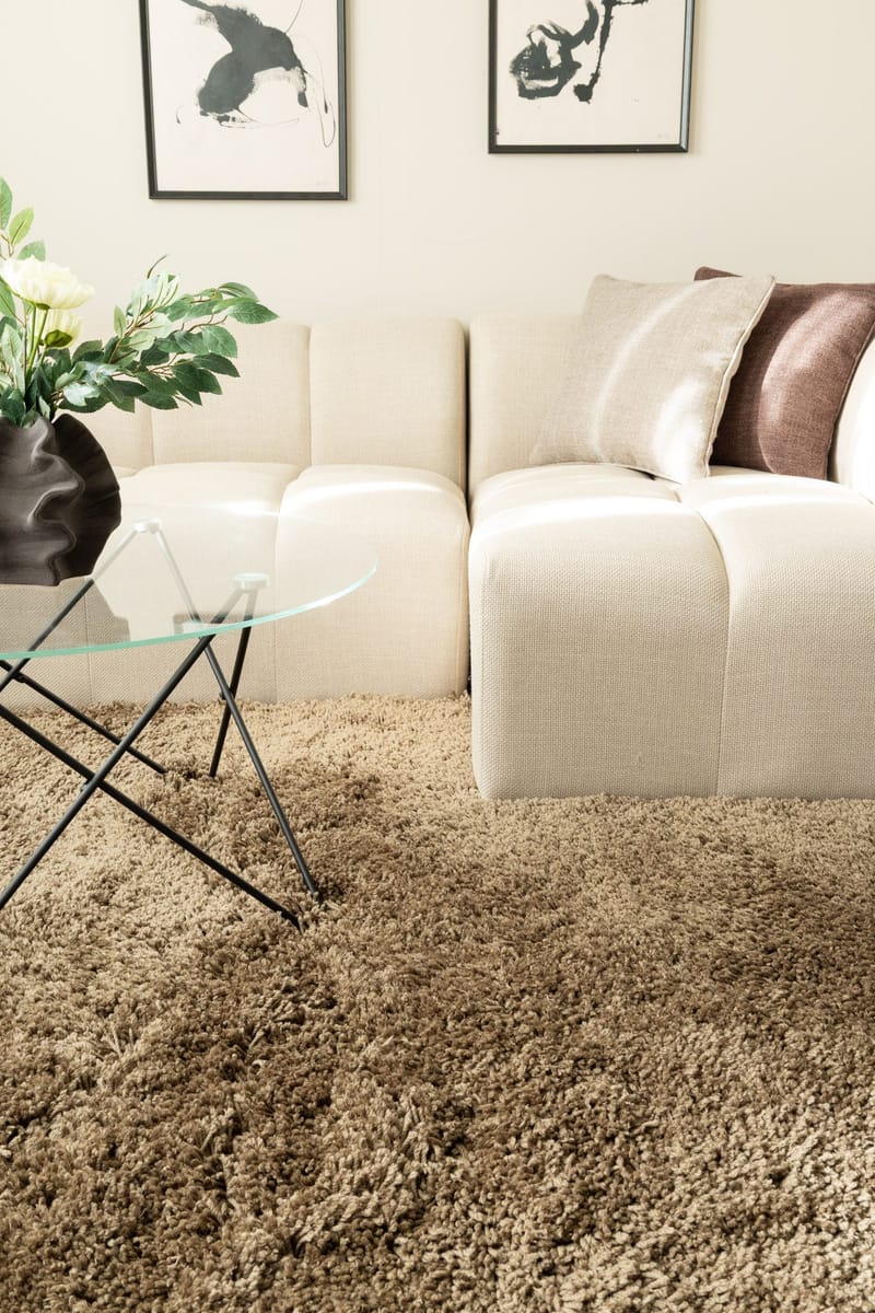 Håndvevd teppe KM Home Sorrento 160x230 Greige - Greige - Tekstiler - Tepper & Matter - Moderne tepper - Ryeteppe