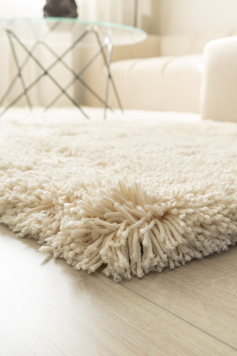Håndvevd teppe KM Home Sorrento 240x340 Creme - Krem - Tekstiler - Tepper & Matter - Moderne tepper - Ryeteppe