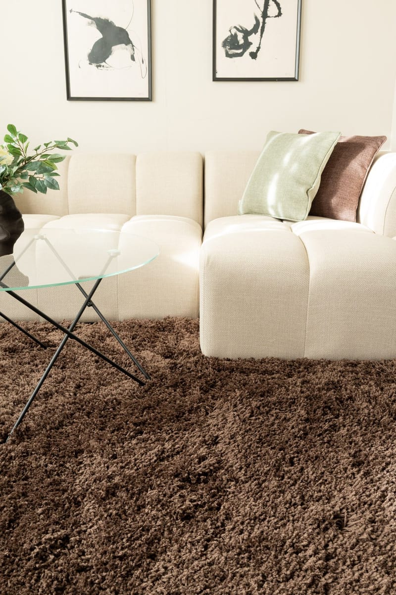 Håndvevd teppe KM Home Sorrento 240x340 Sjokolade - Sjokolade - Tekstiler - Tepper & Matter - Moderne tepper - Ryeteppe