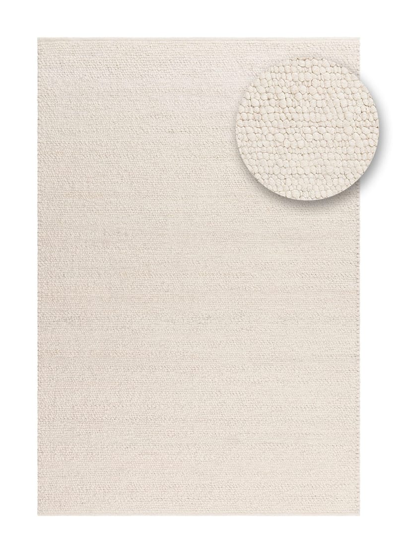 Håndvevd teppe KM Home Passion 240x340 cm Creme - Creme - Tekstiler - Tepper & Matter - Moderne tepper - Ullteppe