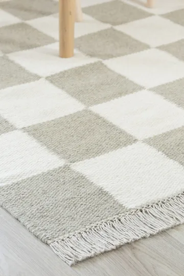 Håndvevd teppe Nordic Check 240x340 cm - Grå - Tekstiler - Tepper & Matter - Moderne tepper - Ullteppe