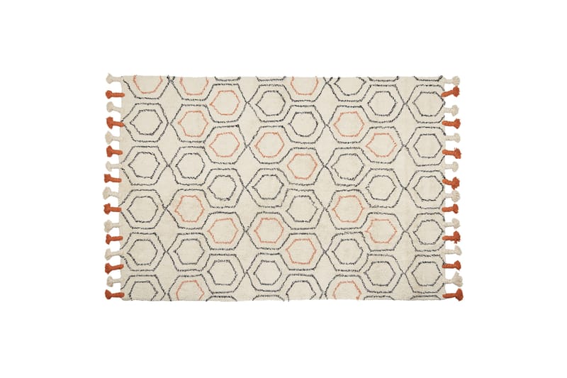 Hajipur Ryeteppe 140x200 cm - Beige - Tekstiler - Tepper & Matter - Moderne tepper - Ryeteppe