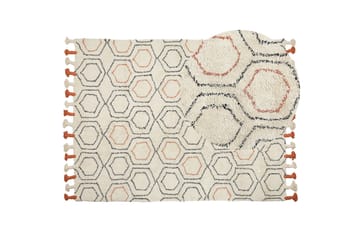 Hajipur Ryeteppe 160x230 cm - Beige - Tekstiler - Tepper & Matter - Moderne tepper - Bomullstepper