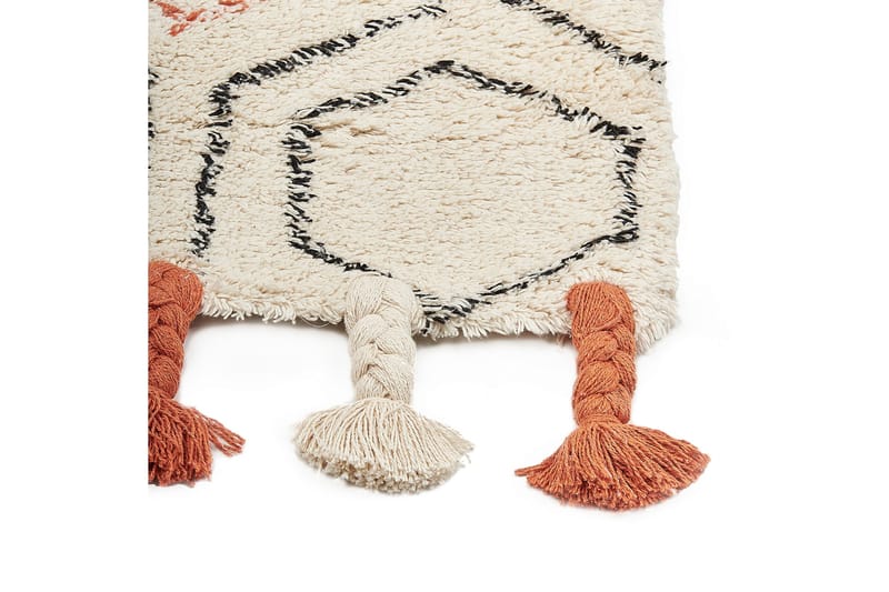 Hajipur Ryeteppe 160x230 cm - Beige - Tekstiler - Tepper & Matter - Moderne tepper - Bomullstepper