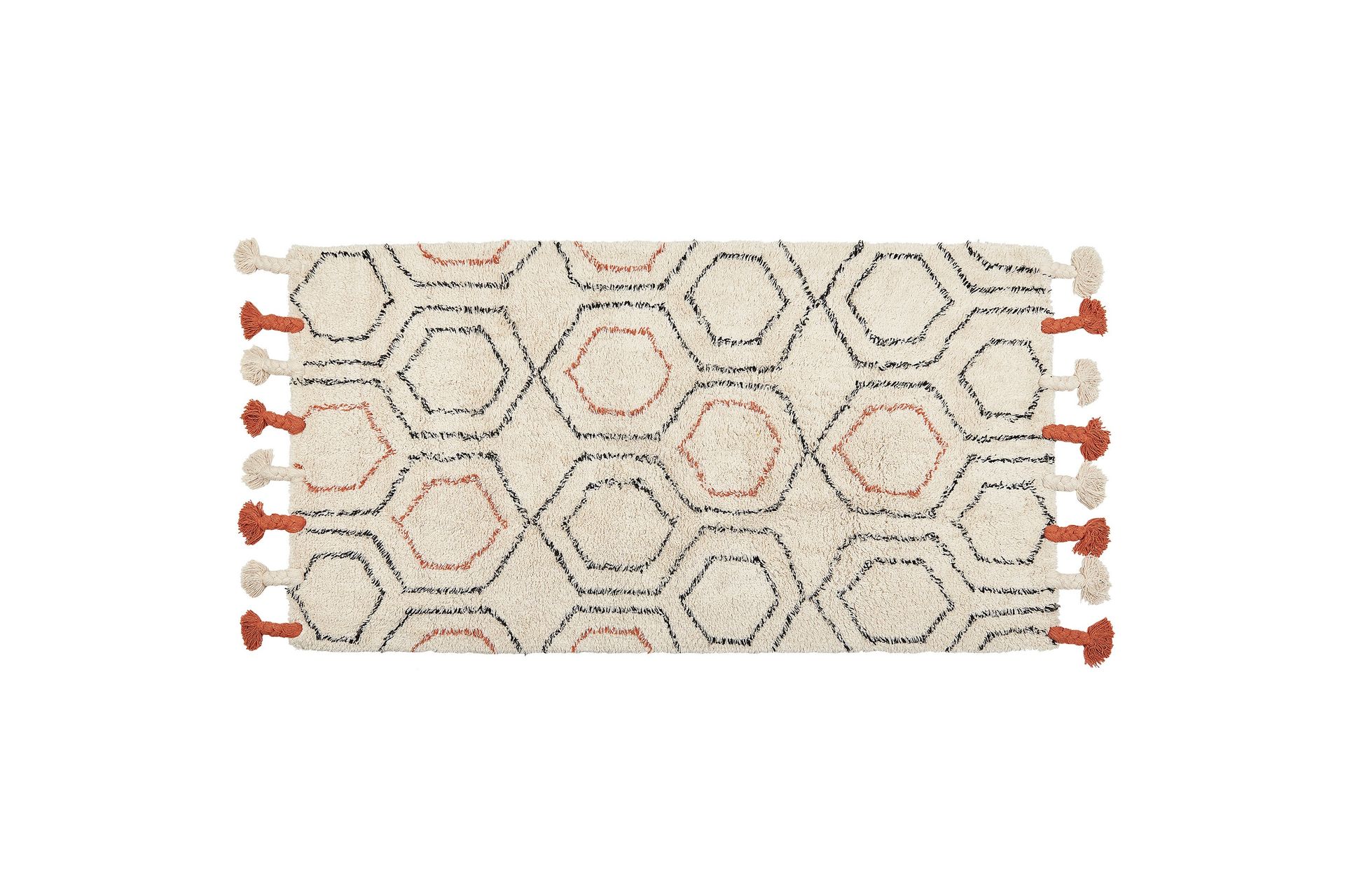 Hajipur Ryeteppe 80x150 cm - Beige - Tekstiler - Tepper & Matter - Moderne tepper - Ryeteppe